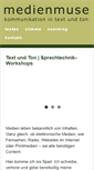 Mobile Screenshot of medienmuse.com